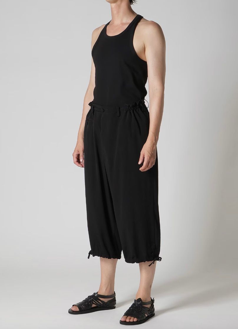 Yohji Yamamoto TA TUXEDO COIN POCKET HEM OPEN PANTS (HK-P18-500)BLACK☆新作発売！