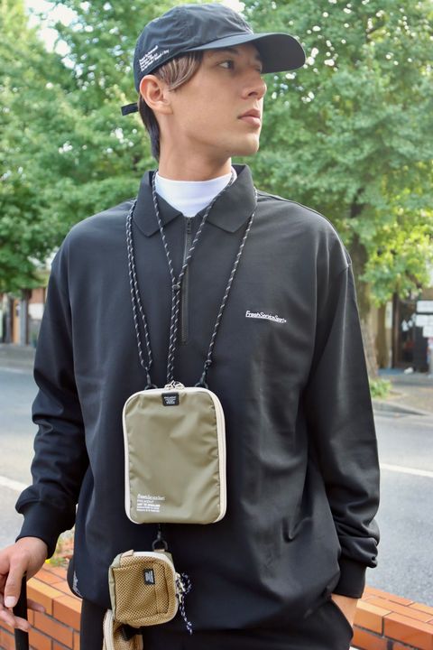 FreshServiceSport フレッシュサービススポーツ 23AW DRY PIQUE JERSEY NECK ZIP L/S POLOスタイル