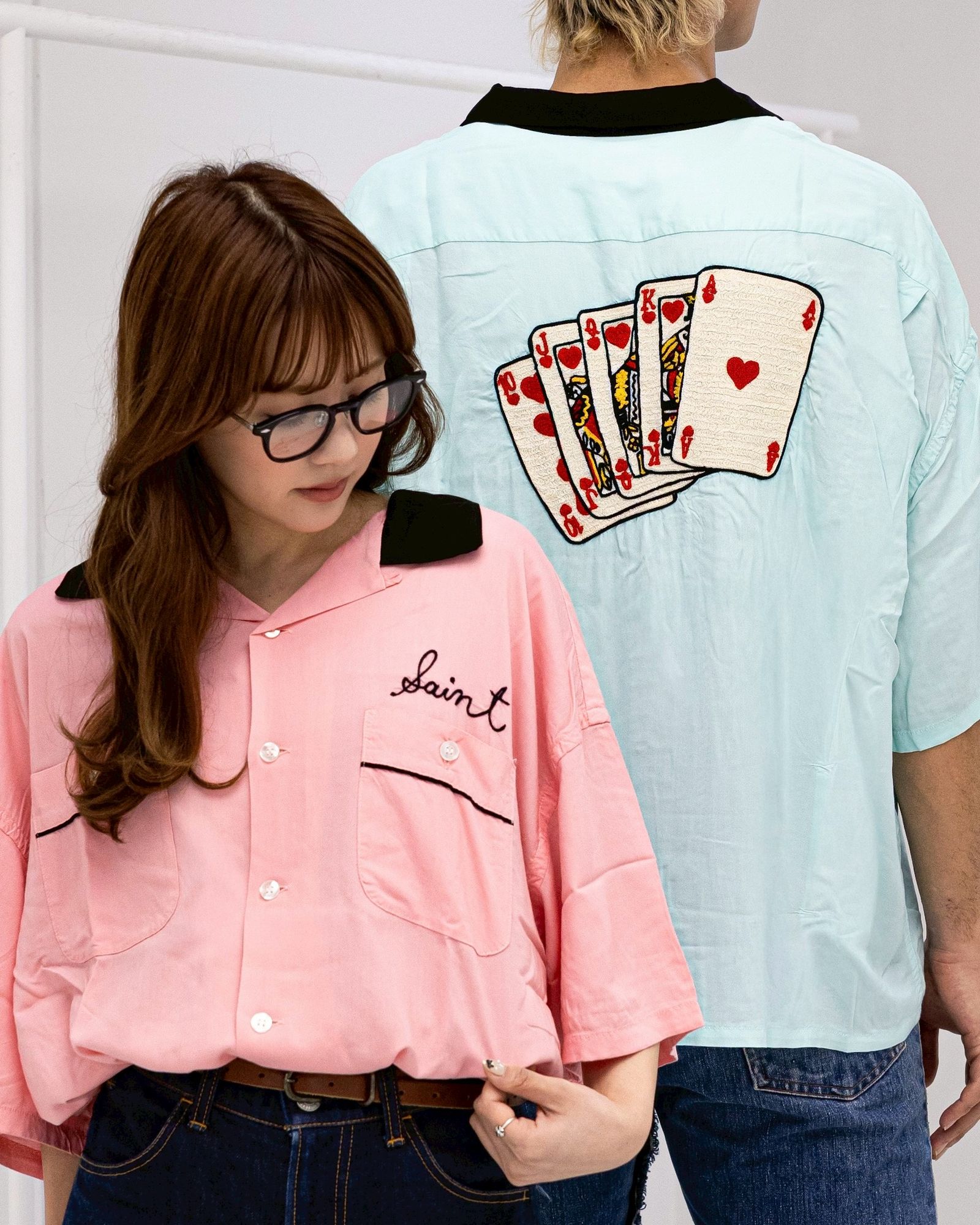 セントマイケル 26SS BOWLING SHIRT(SM-MK8-0000-036)PINK
