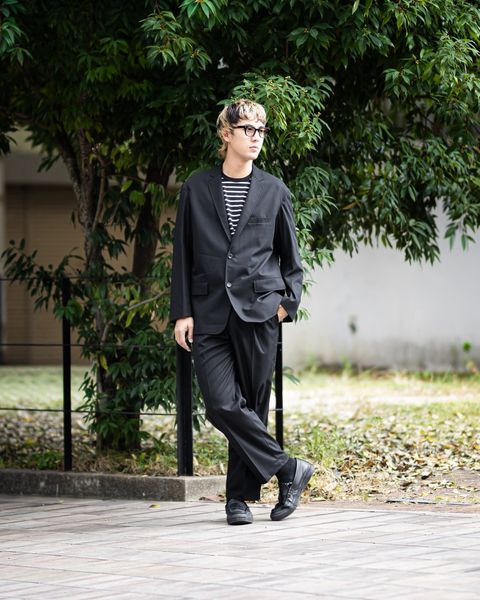 Graphpaper Wooly Cotton Twill Single Jacket (BLACK) 8月1日(土)新作発売！