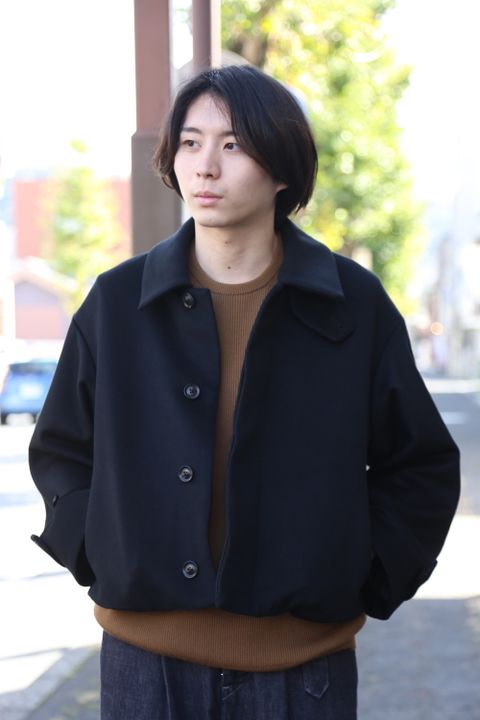 YOKE 新作 3WAY BAL COLLAR SHARE COAT(YK20AW0135C)"BLACK"style.2020.11.8.