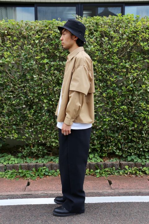 JieDa T/C FLAP SHIRT "BEIGE"Style.2020.9.20.
