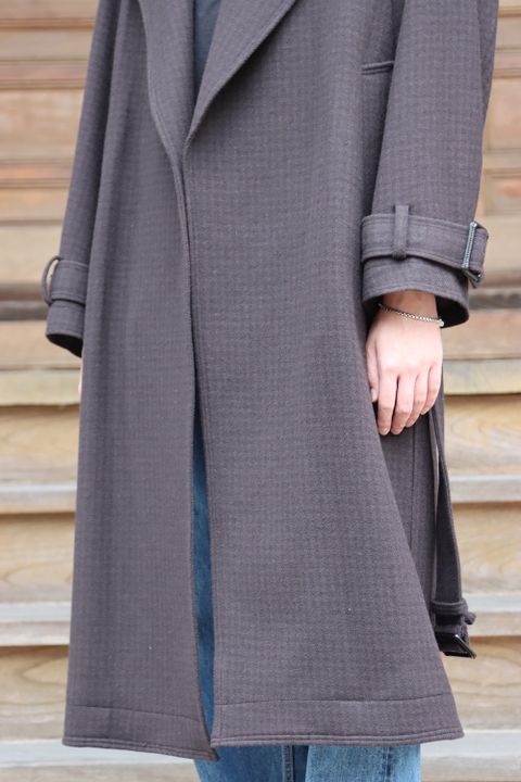 YOKE DOUBLE BREAST OVERCOAT(YK21AW0242C) style.2021.9.13.