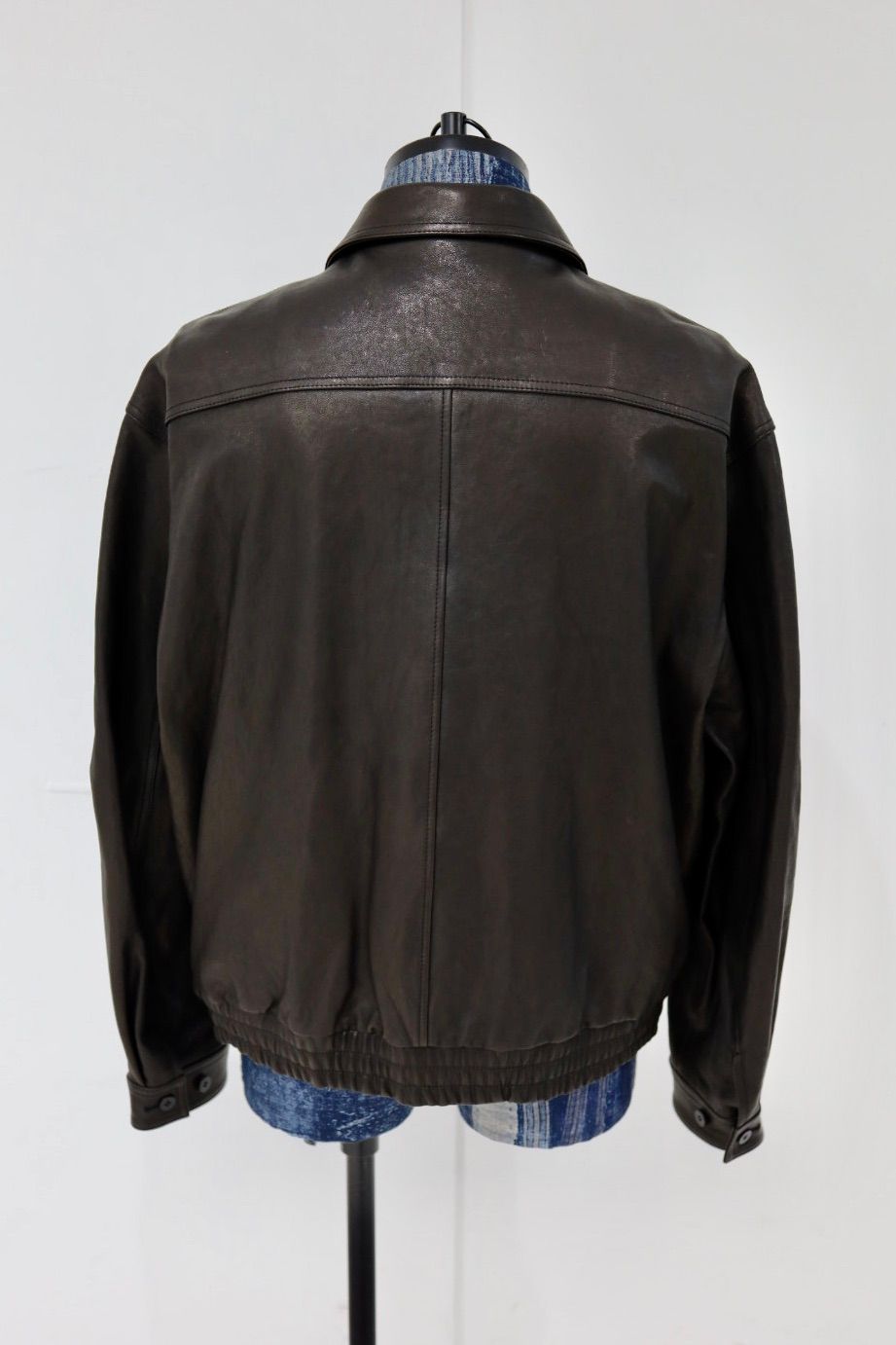 ANOTHER OFFICEアナザーオフィス Lambskin Utility Blouson(AOEWLJ001)BLACK