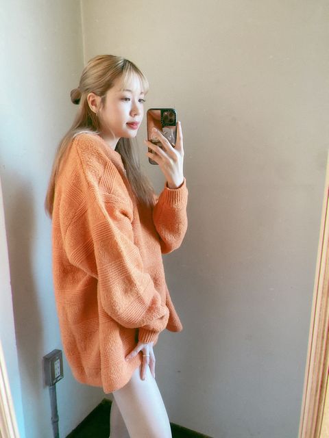 S.F.C エスエフシー SIDE STRIPES KNIT"Orange"スタイル