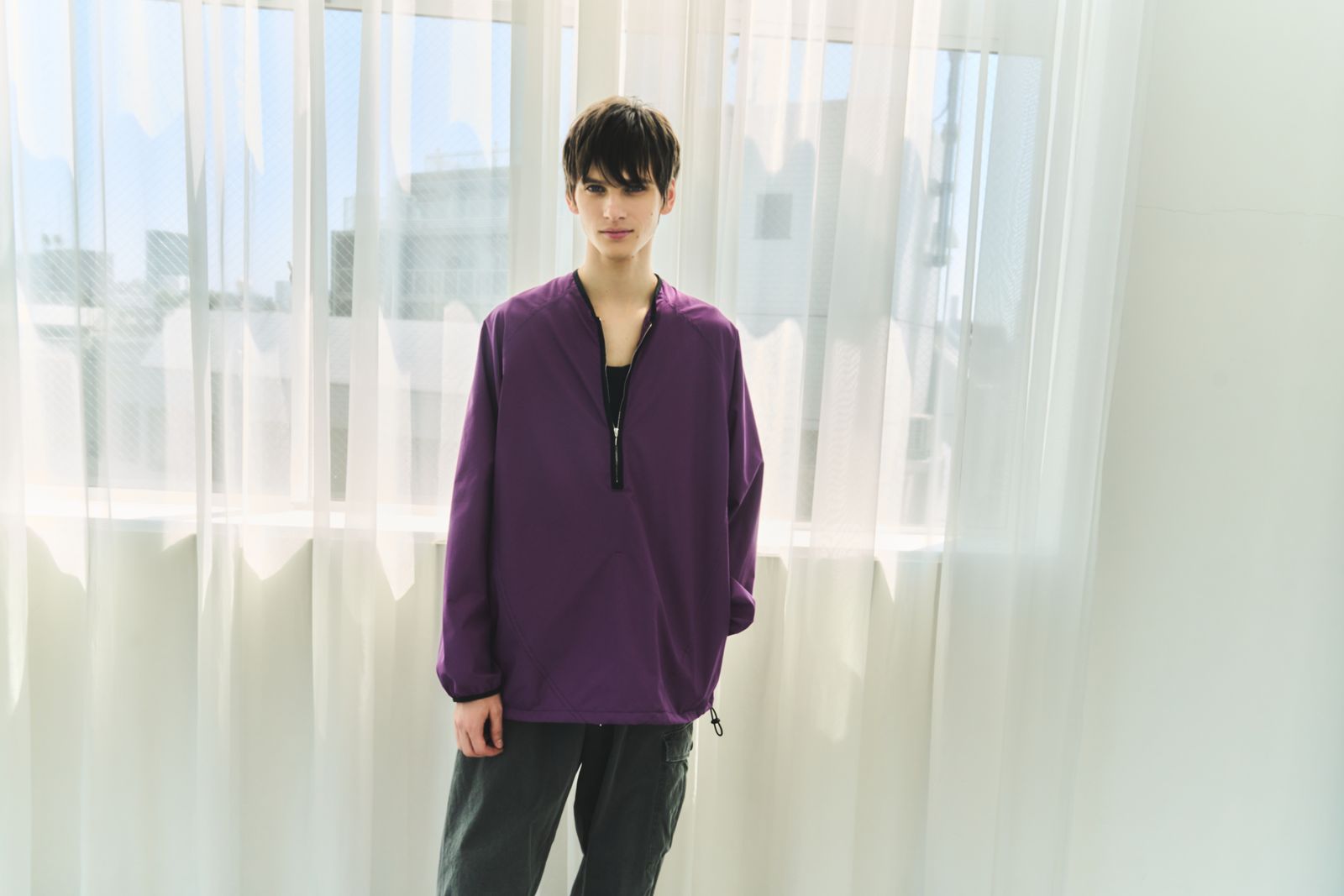 CHASSE チェイス26SS ナイロンシャツ NYLON SHIRT(26-SS-SH1)PURPLE☆新作発売！