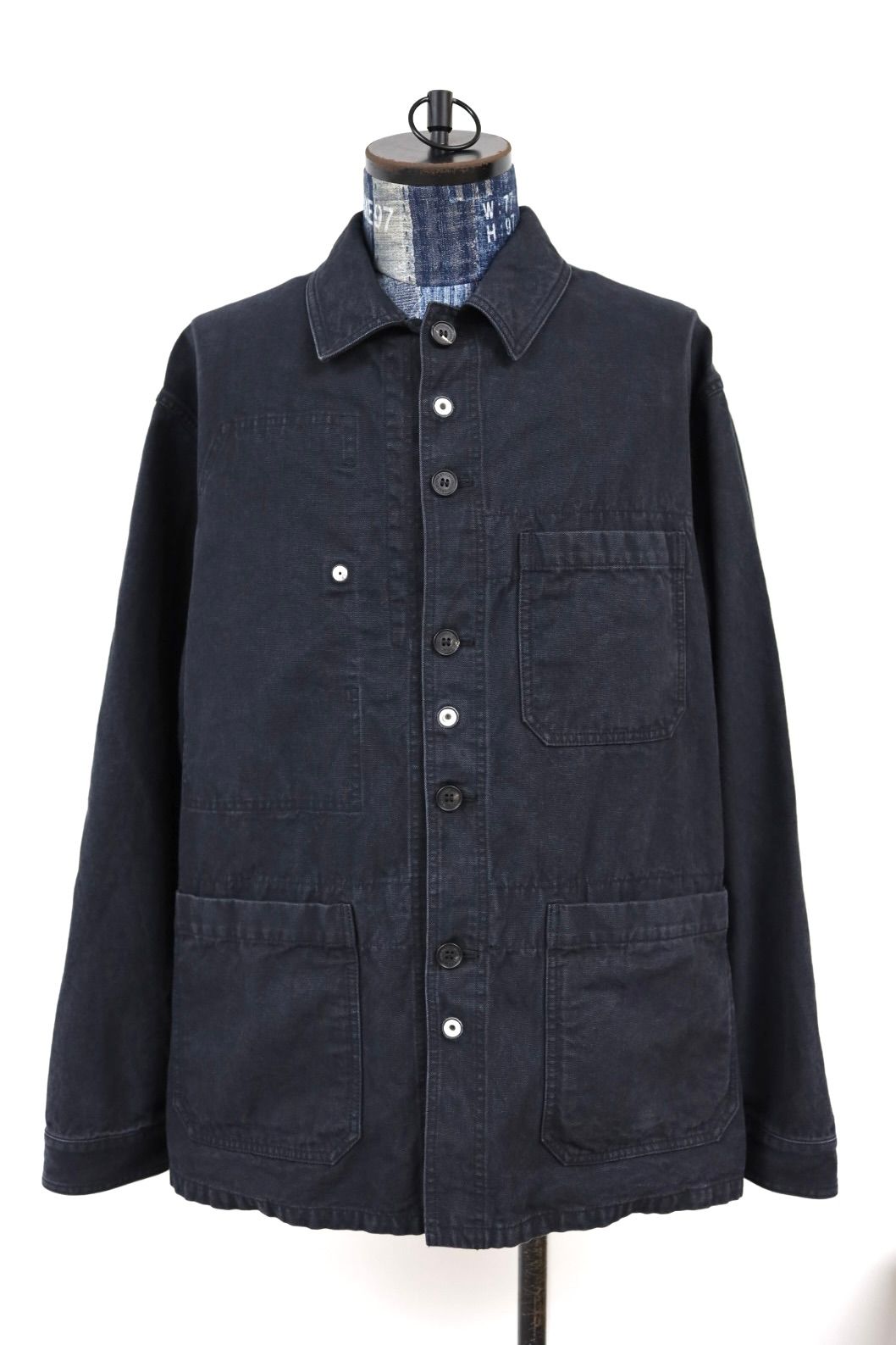 コムデギャルソンオム26SS 綿キャンバス×多素材MIXジャケット(HQ-J021-051)BLACK MIX☆4月3日(金)発売！