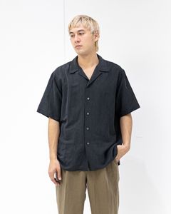 アプレッセ 2026 STYLE1  Vintage Silk Linen S/S Open Collar Shirts(26SAP-02-09)BLACK☆4月11日(土)発売！