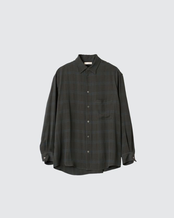 YOKE - ヨーク24SS PLAID JACQUARD SHIRT(YK24SS0646SH)CHARCOAL | mark