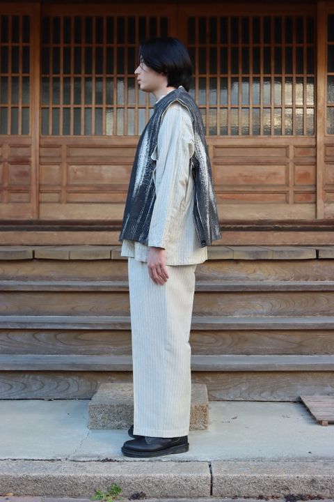 YOKE PRINTED COTTON CREWNECK VEST(YK22SS0348S) style.2022.2.12