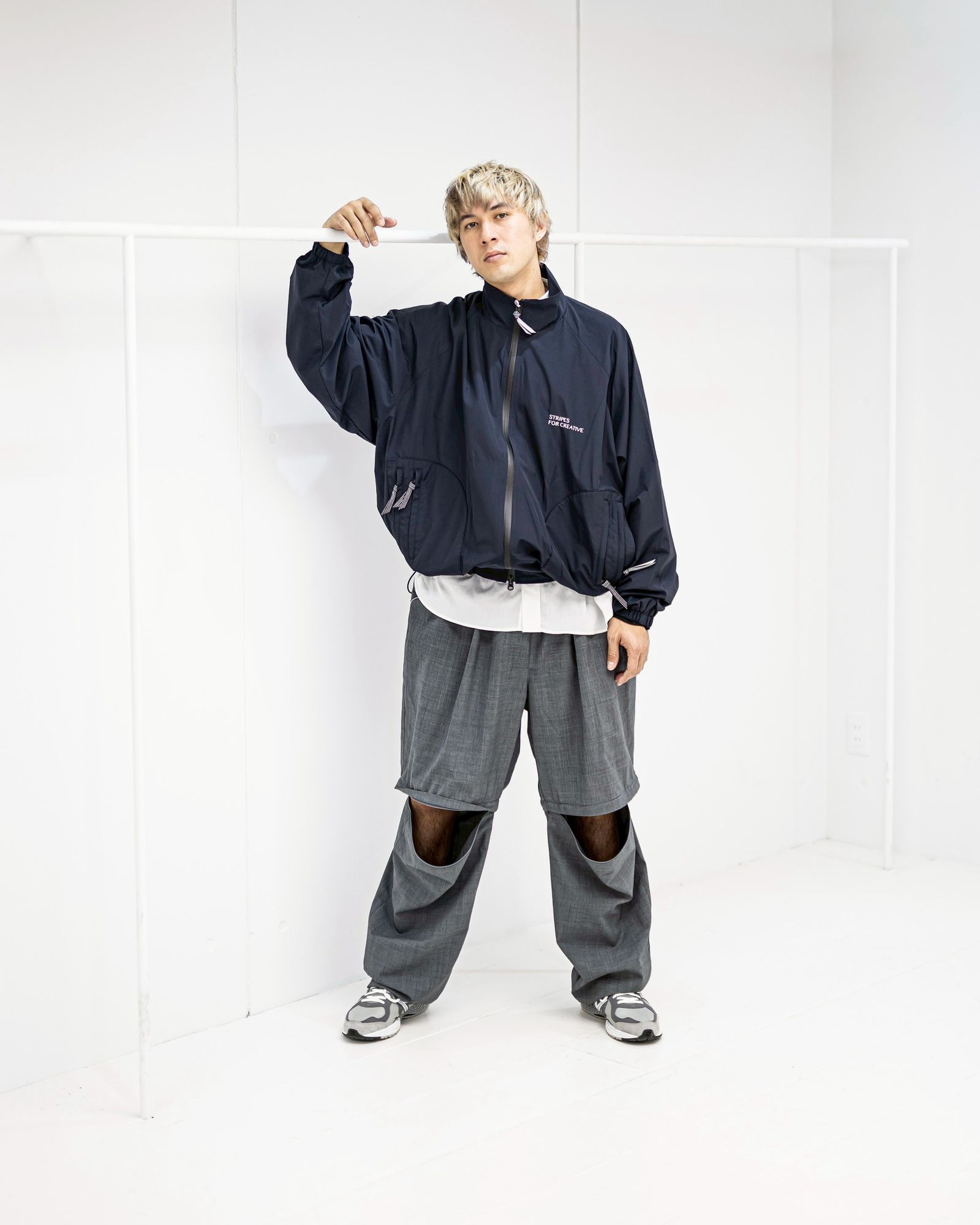 S.F.C 26SS エスエフシー ZIP NYLON SPORTY JACKET(SFCSS26J04)Navy☆2月28日(土)発売！