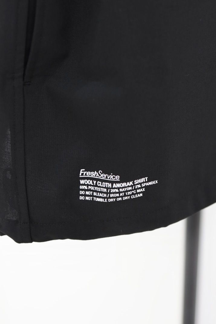 フレッシュサービス WOOLY CLOTH ANORAK SHIRT(FSC261-50082)BLACK★2月7日(土)発売