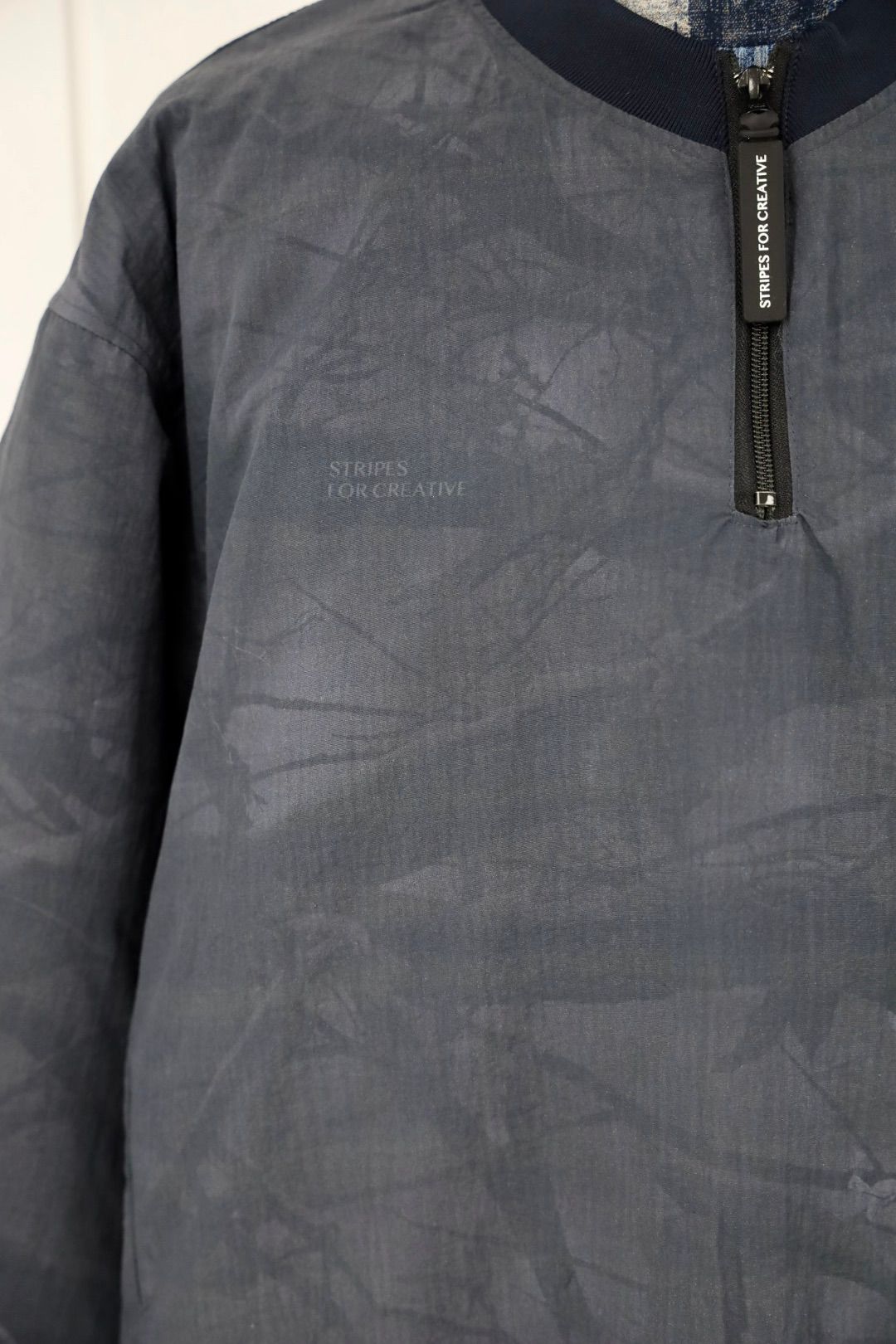 S.F.C 25FW エスエフシー BASEBALL HALF ZIP JACKET (SFCFW25J03)Black Tree Camo