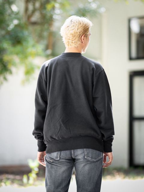 A.PRESSE 新作 Vintage Half Zip Rib Collar Sweatshirt