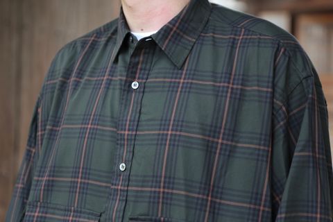 FreshService CHECK FLAP POCKET L/S SHIRT(FSW-21-SH_68) style.2021.7.24.