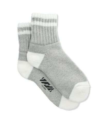 イズネス 25AW is-ness x VIBSOX *minimum 10(1007SSSOX01)GRAY x WHITE☆8月8日(金)発売！
