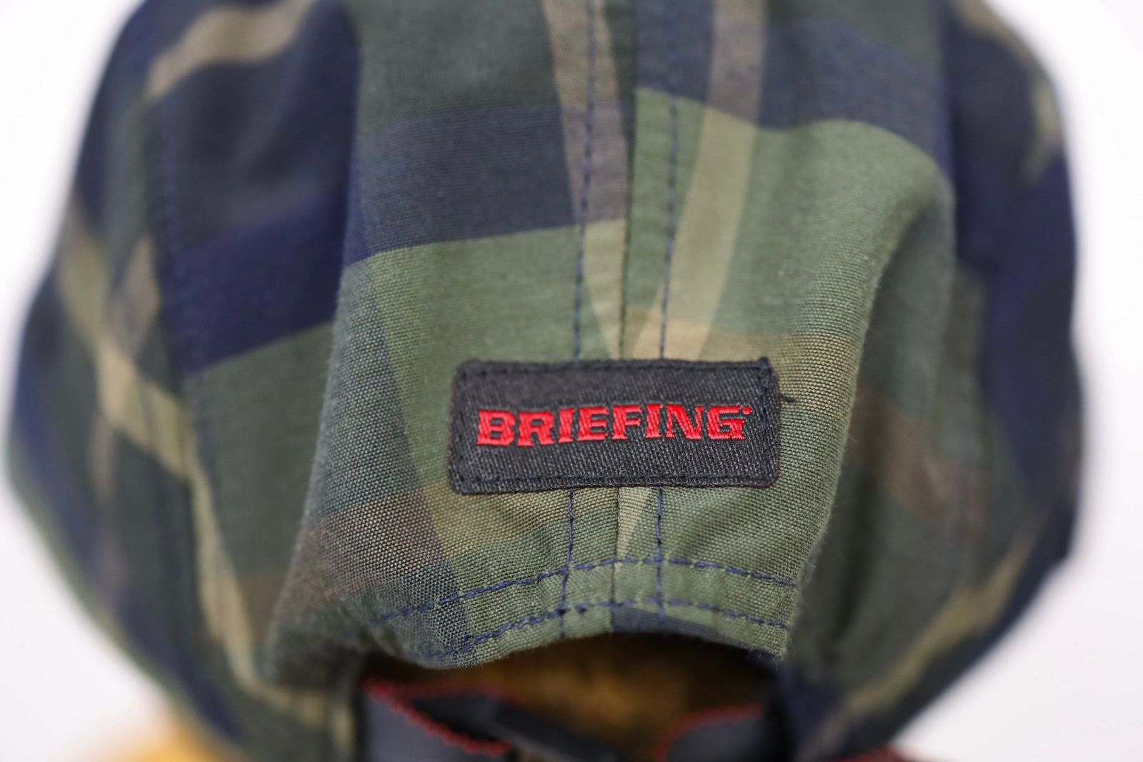 コムデギャルソンオム26SS BRIEFINGコラボ 綿エステルチェックCAP(HQ-K602-051-1)KHAKI/BROWN★4月3日(金)発売！