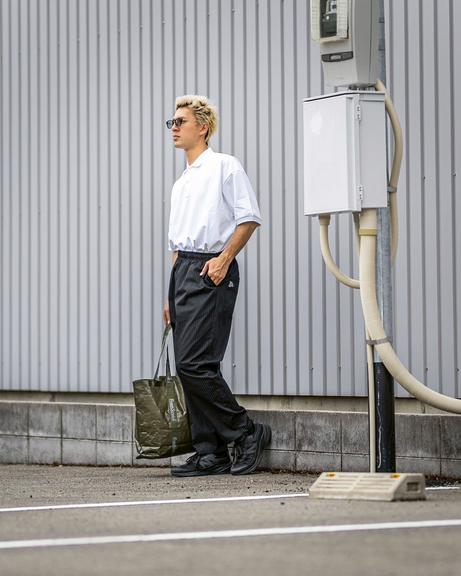 FreshService DRY PIQUE JERSEY S/S POLO MARKスタイル