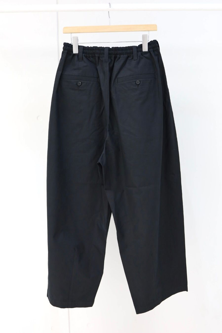 コムデギャルソンオム26SS 綿ツイル微起毛パンツ(HQ-P006-051)BLACK☆2月6日(金)発売！