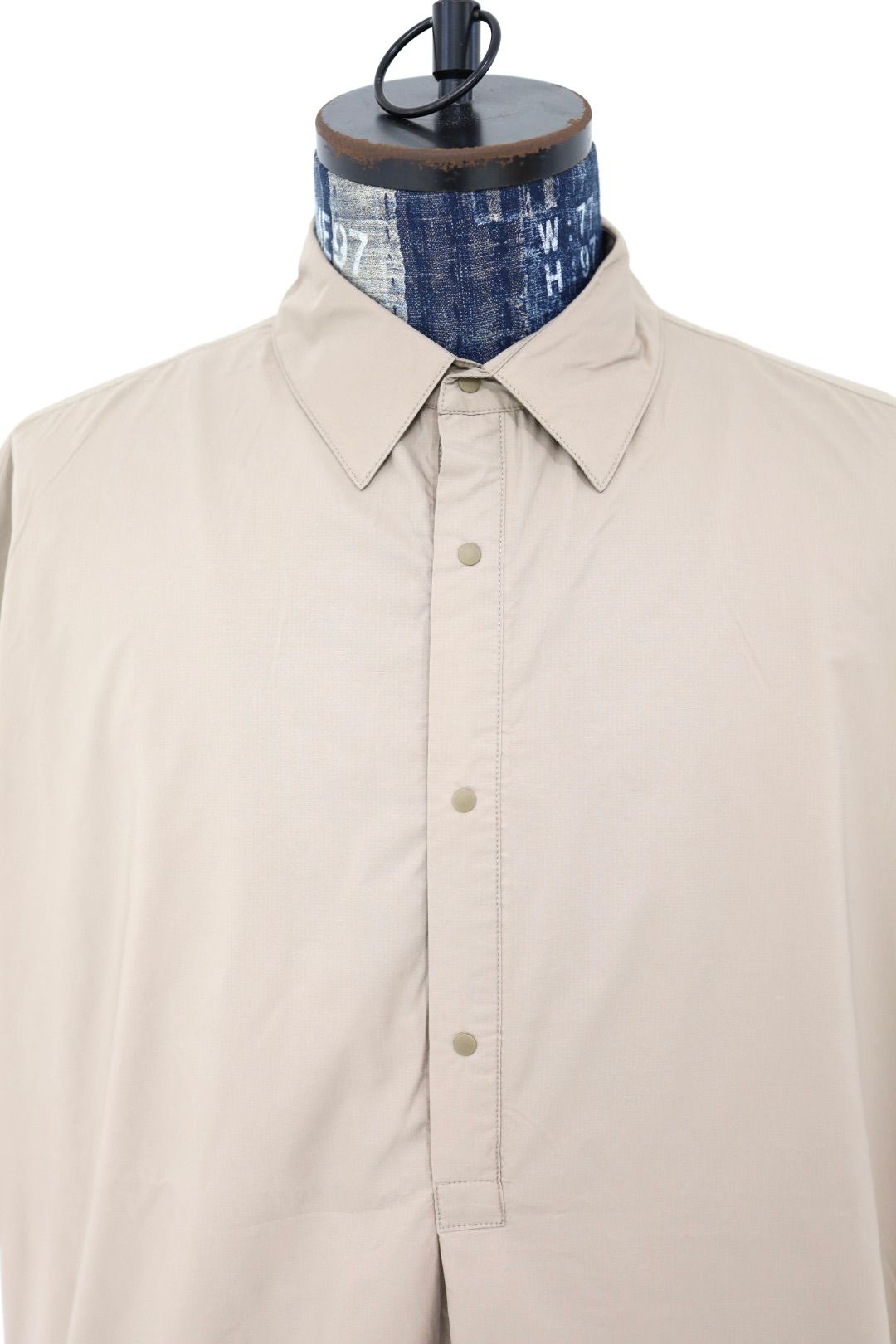 グラフペーパー 26SS PERTEX QUANTUM AIR S/S Pullover Shirt(GM261-50303)TAUPE☆3月28日(土)発売！