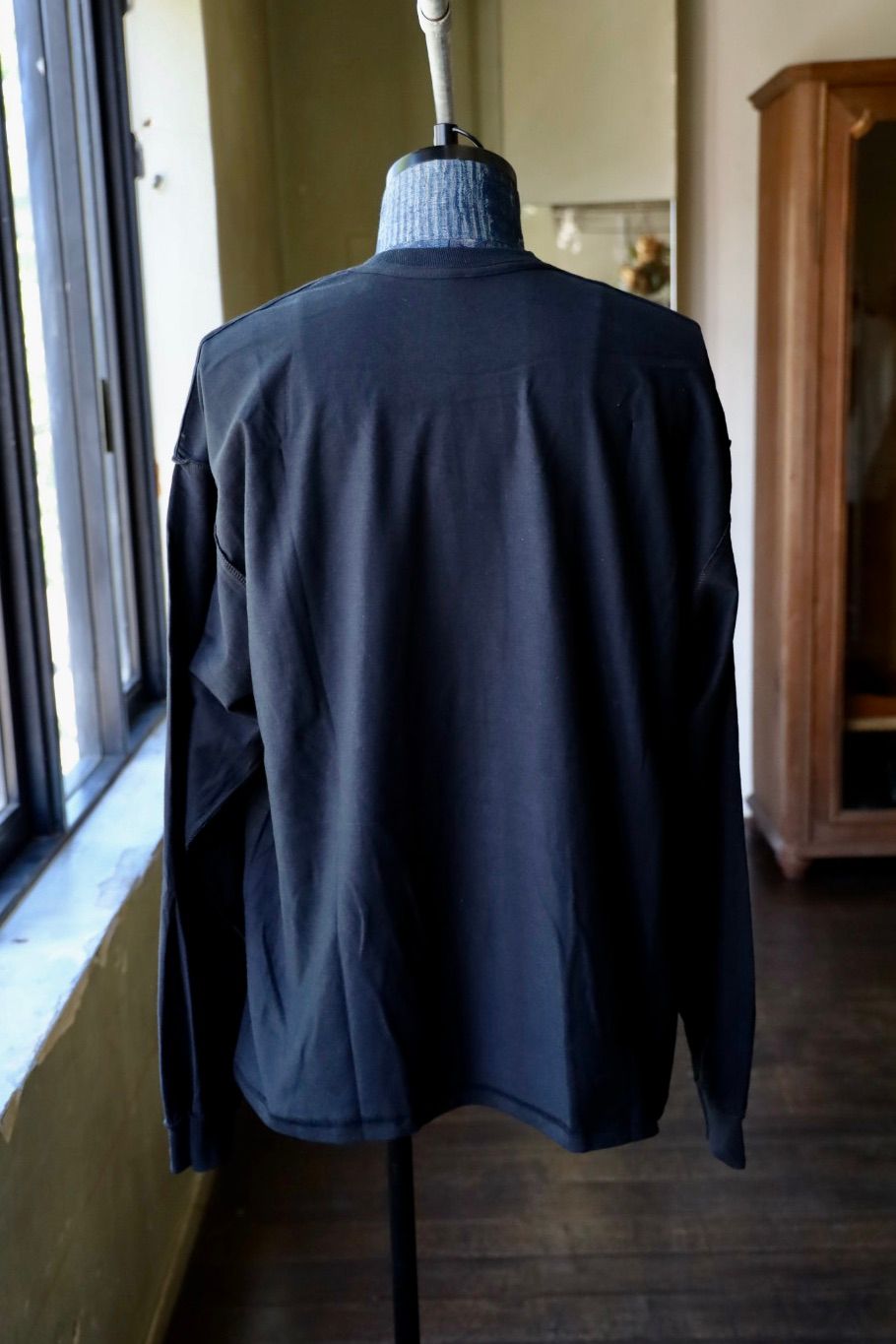 イズネスミュージック 25AW NEU WAVE LONG SLEEVE T-SHIRT (IMP6_10_NEUWAVELS01) BLACK