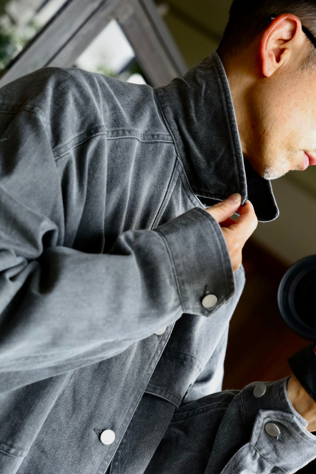 ヨーク25SS カバーオールCOTTON CUT-OFF COVERALL JACKET(YK25SS0925B)GRAY