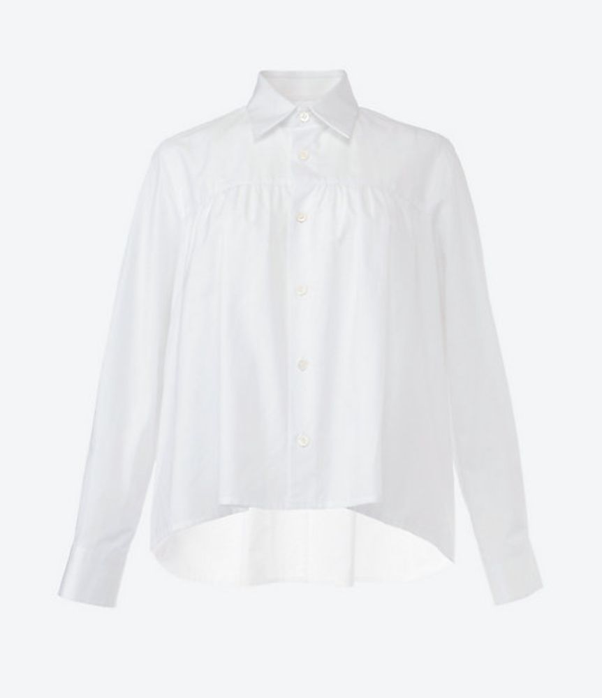 tao 26FW 綿ブロードギャザーブラウス(TZ-B006-051-2)WHITE☆8月7日(金)発売！