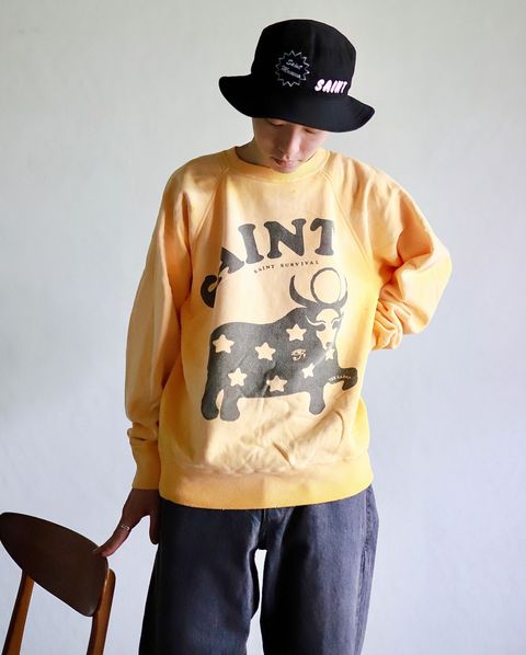©SAINT Mxxxxxx セントマイケル 23AW COW CRW N SWTスタイル
