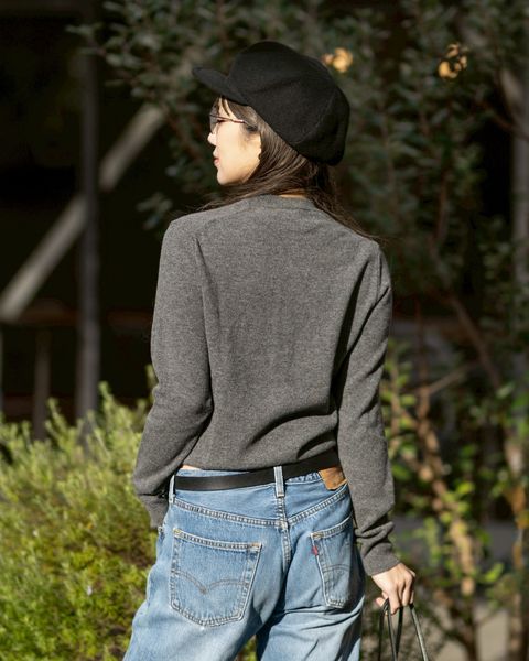 PLAY COMME des GARCONS  ROUND NECK CARDIGAN style.2025.12.13