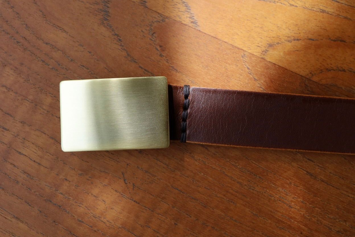 エンダースキーマ ベルト solid buckle belt(zw-c-sbb)dark brown☆8月8日(土)発売！