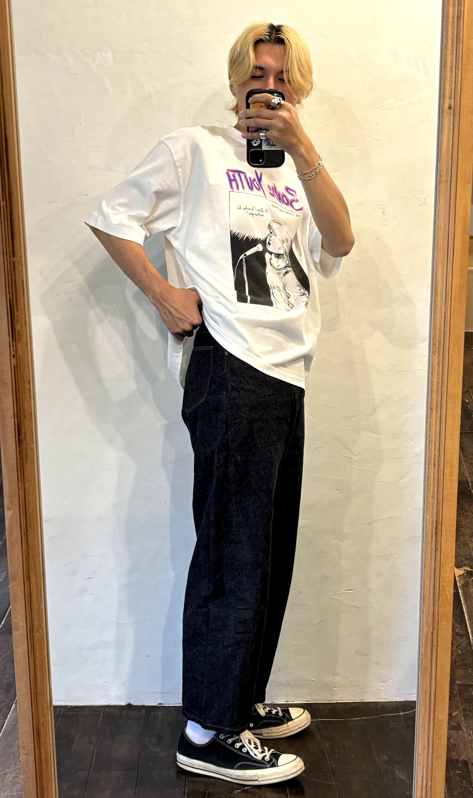 blurhmsROOTSTOCK 24SS 新作Echo Print Tee WIDE style 2024.5.7