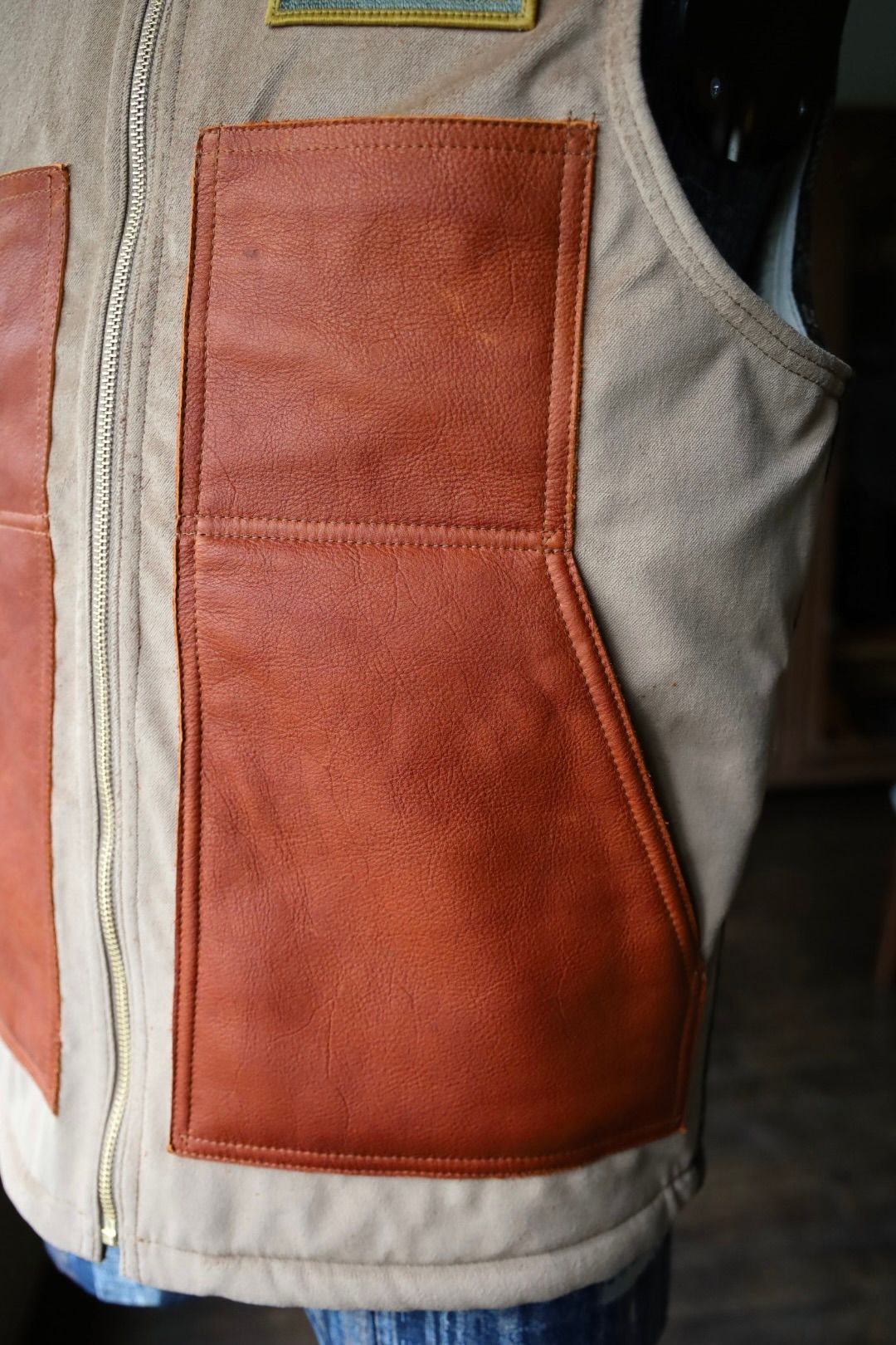 ジュンヤワタナベマン FILSON Wネーム ツイードベスト(WP-V002-051)BEIGE×BROWN×KHAKI☆9月5日(金)発売！