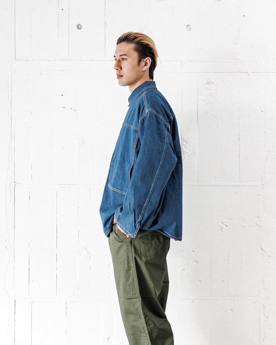 フレッシュサービス DENIM PULLOVER SHIRT(FSC251-50135FI)FADE INDIGO☆2月22日(土)発売！