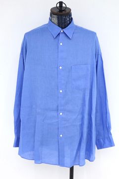 グラフペーパー Linen L/S Oversized Regular Collar Shirt(GM262-50039B)BLUE☆6月20日(土)発売！