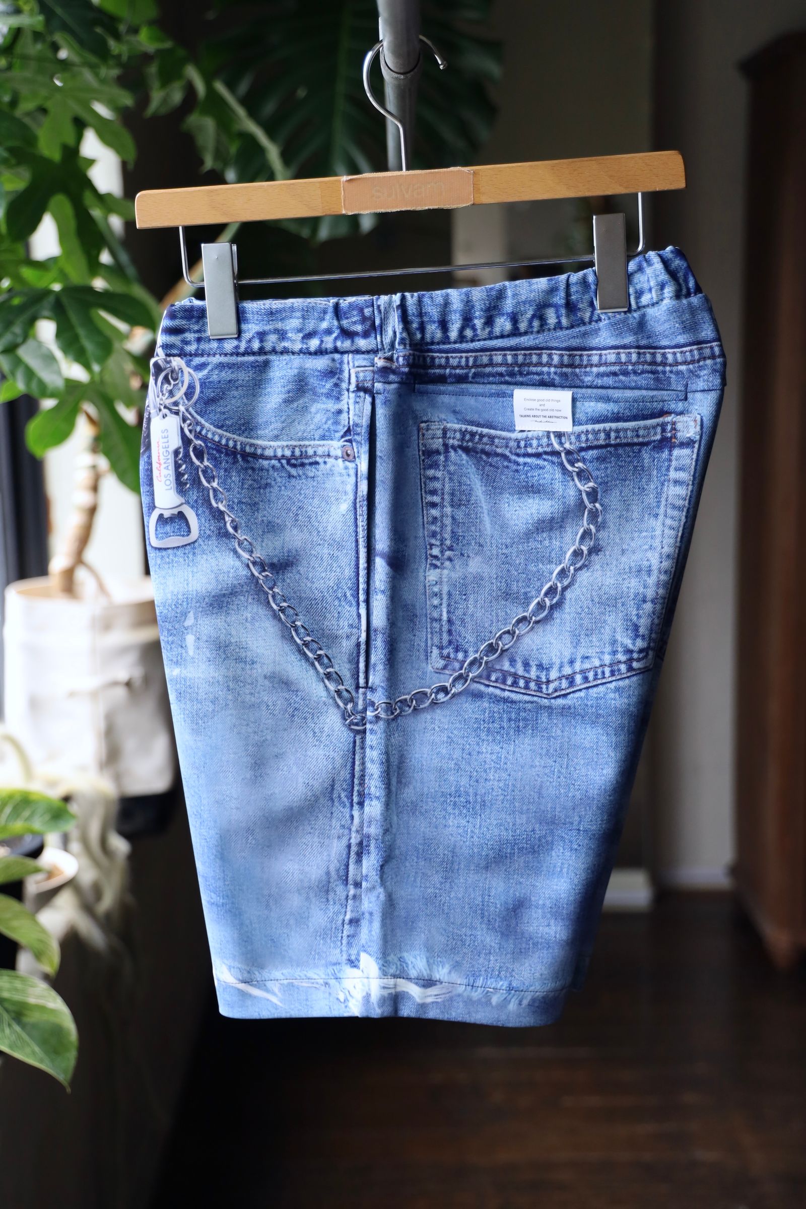 トーキングアバウト ジ アブストラクション 25SS PRINT SHORTS(NPT-PT-003)DENIM