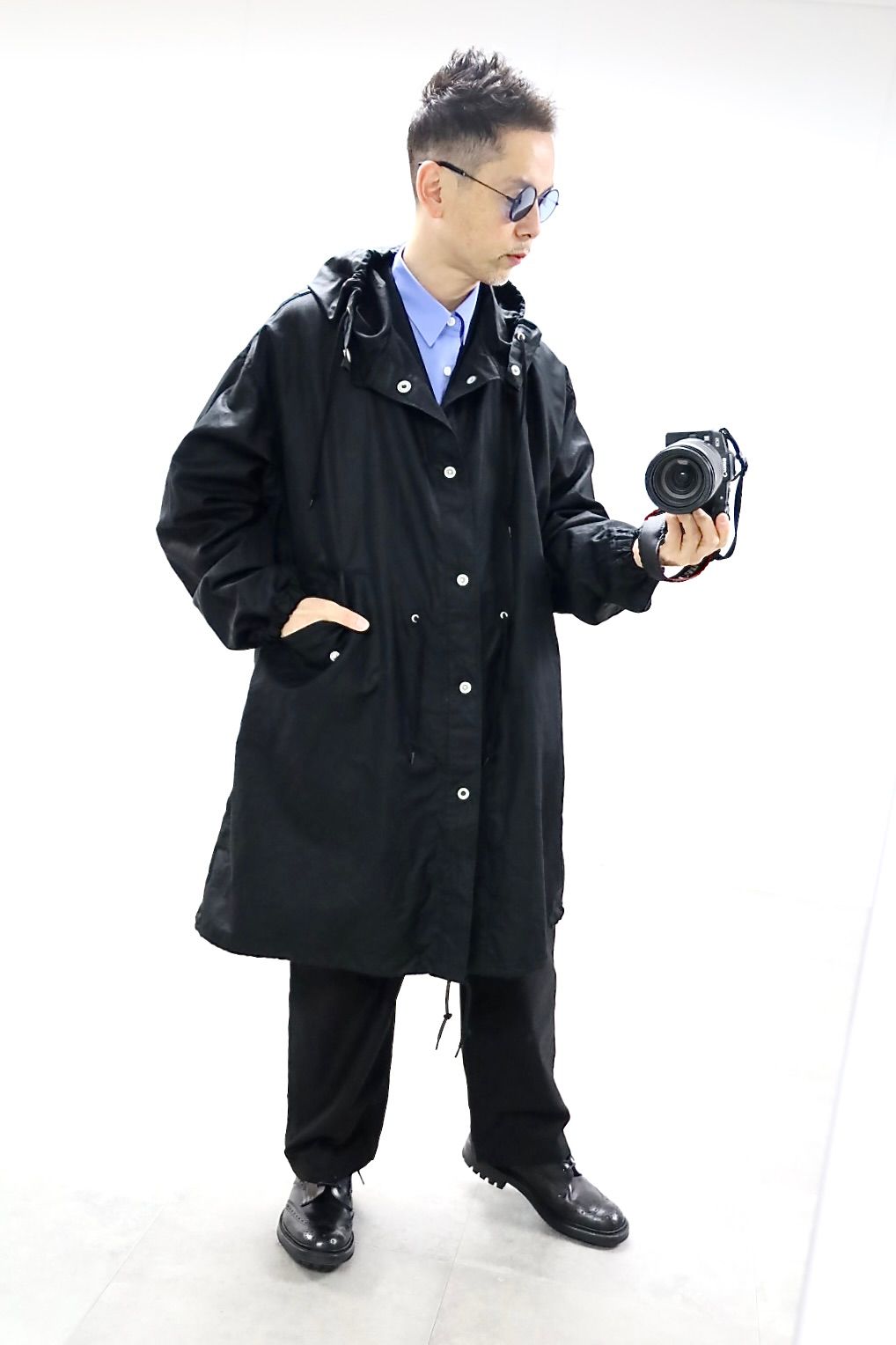 COMME des GARCONS HOMME 26SS 綿麻M-51モッズコートスタイル