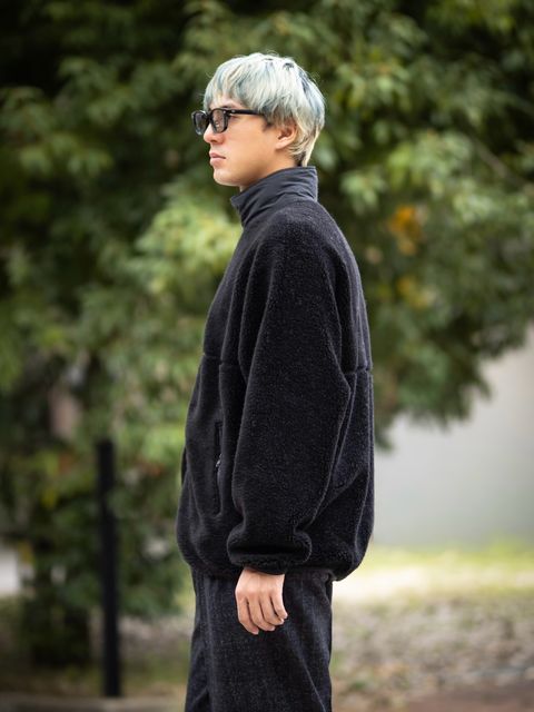 Graphpaper Wool Boa Zip-Up Blouson MARK STYLE