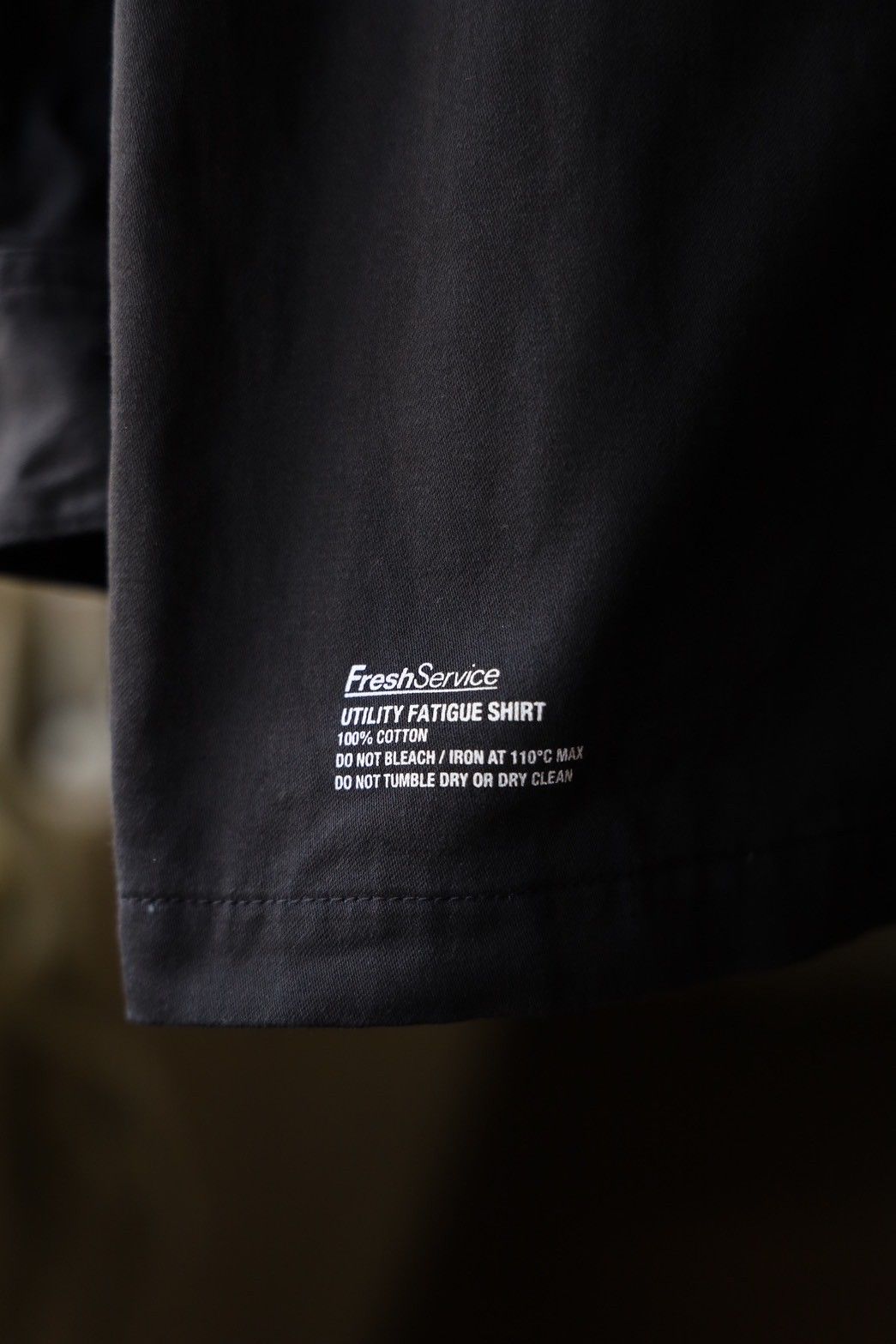 フレッシュサービス UTILITY FATIGUE SHIRT(FSC251-20138)BLACK