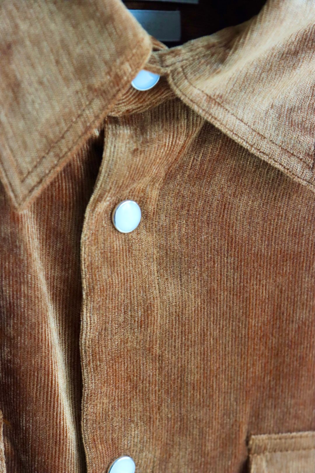 ヨーク 25FW シャツ Rayon Corduroy Western Shirt(YK25FW01084SH)BROWN