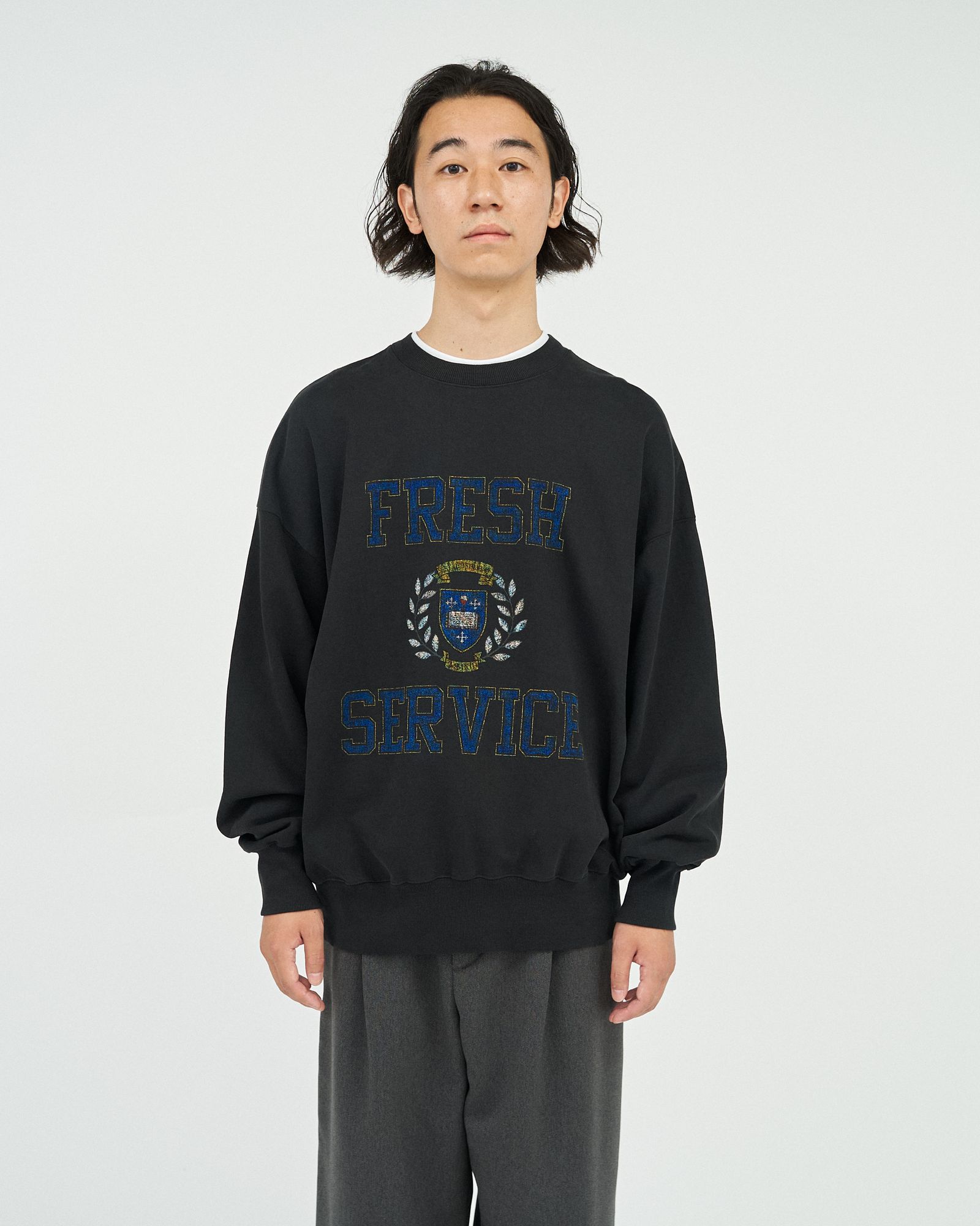 FreshService AS×FS SWEAT COLLEGE スウェット FreshService - フレッシュサービス LIGHT OZ CREW NECK SWEAT