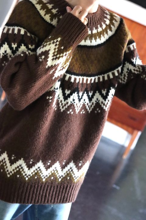 JUNYA WATANABE MANウールジャガード求心柄ニットstyle.2021.11.16.