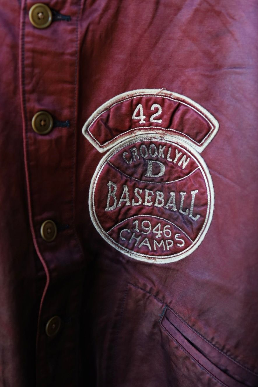BOW WOW 25FWバウワウ BASEBALL CHAMPION SATIN JACKET AGED(BW252-BCSJ)AGED BURGANDY★10月25日(土)発売!
