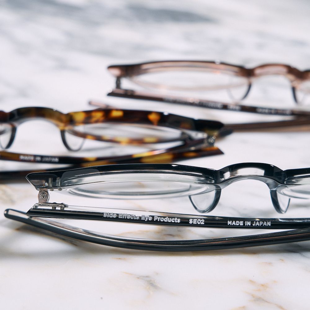 Side Effects Eye Products - サイドエフェクツアイプロダクツSE02 Glasses  (SE02-GRCL-GL)Gray/Clear | mark