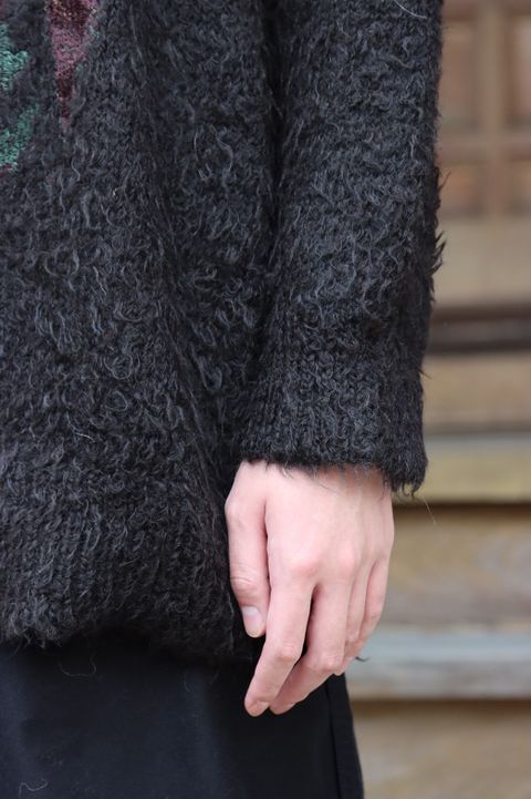 doublet ANIMAL EMBROIDERY PULLOVER"ALPACA style"