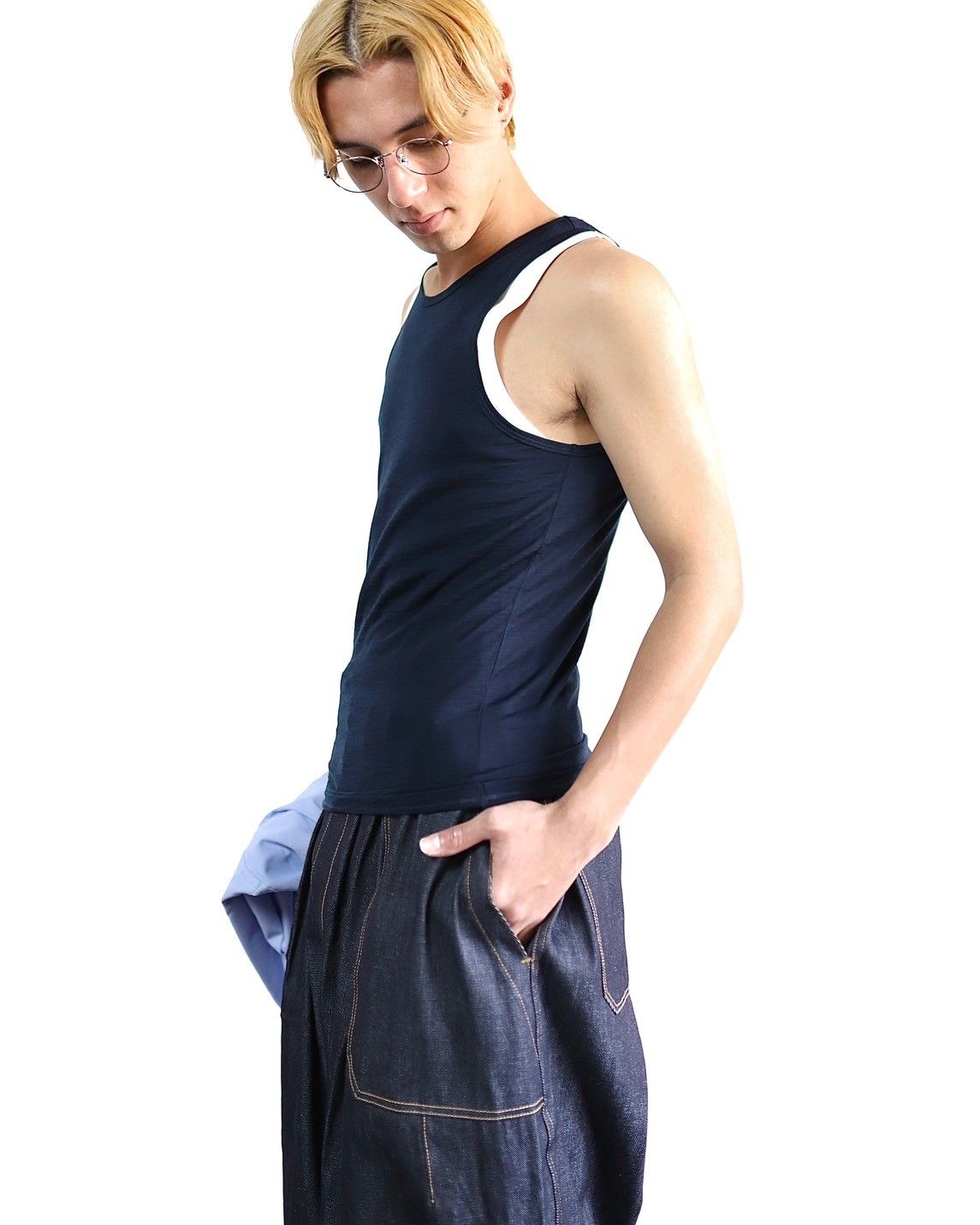 FreshService 24SS WASHABLE WOOL TANK TOP スタイル