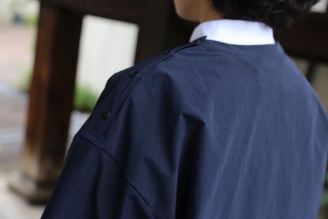 COMME des GARCONS HOMME HOMMEエステルナイロンツイルポケット半袖シャツ(HG-T020-051) style. 2021.05.17.
