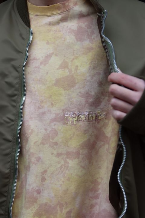 doublet VEGETABLE DYED MA-1(22SS13BL132) style.2022.1.16