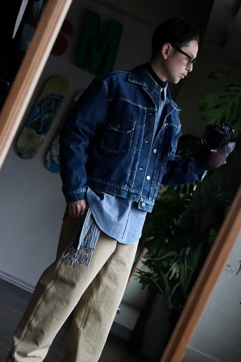 A.PRESSE アプレッセ23SSシャツ Rigid Chambray Shirtスタイル