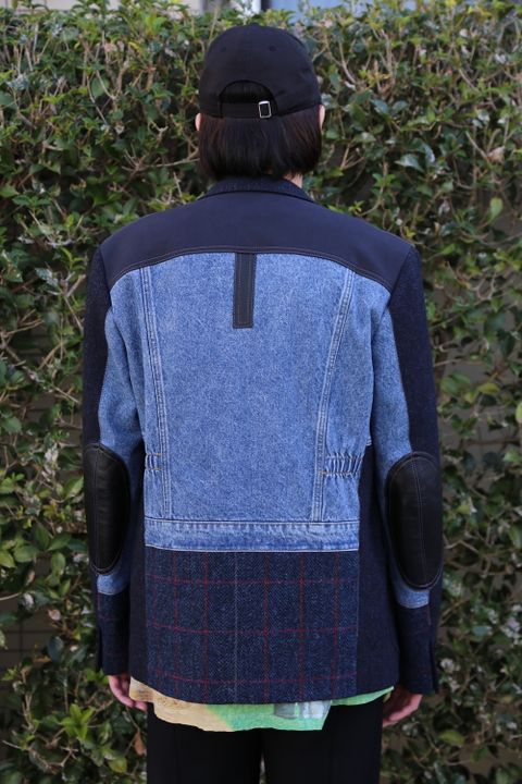 JUNYA WATANABE COMME des GARCONS MAN ウールカシミヤツイード×綿デニム×綿ウィップコード(WF-J022-051) style.2020.11.22.
