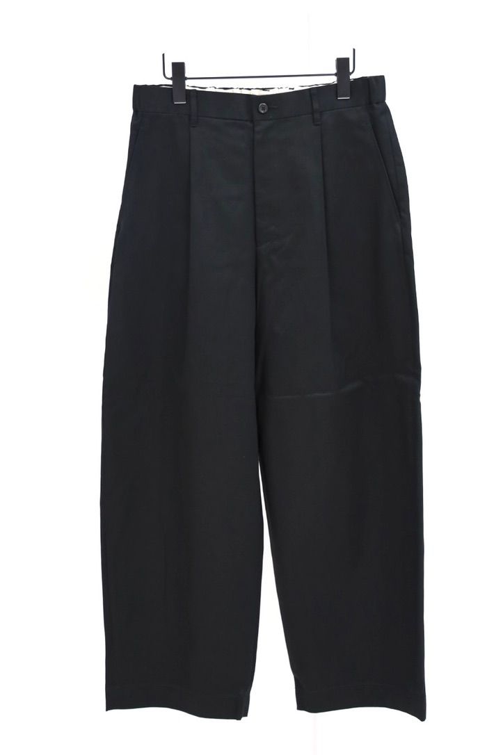 グラフペーパー Westpoint Chino Wide Tapered Trousers(GM263-40166B)BLACK☆8月15日(土)発売！